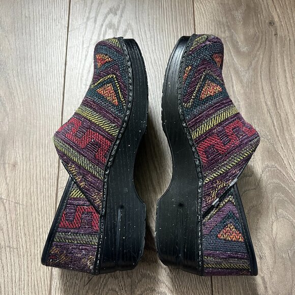 Dansko Aztec Southwestern Clogs purple size 41 US 10.5-11 - Picture 1 of 6
